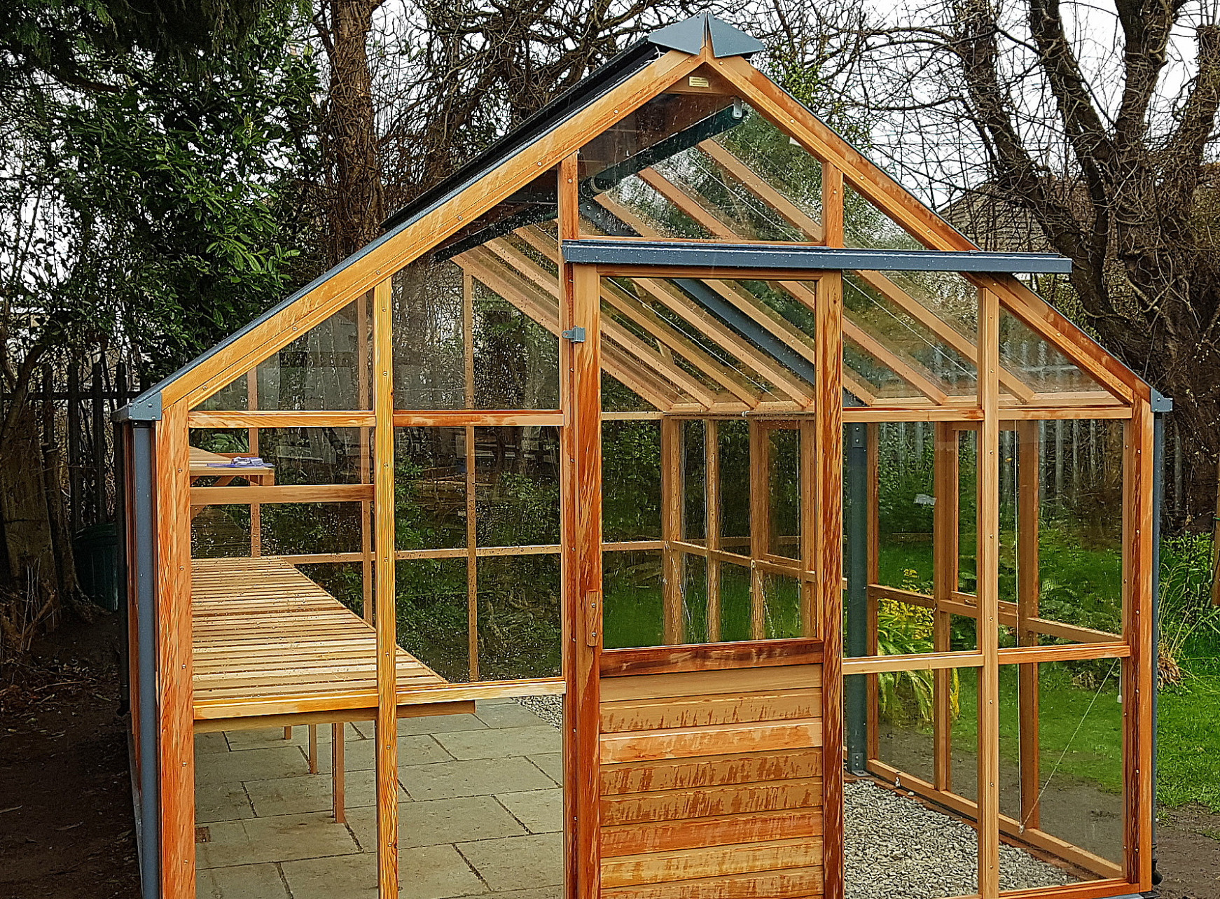 Gabriel Ash Classic 10 x 14 Greenhouse in Churchtown, Dublin 14 | the only timber greenhouses endorsed by the RHS | Owen Chubb  087-2306128